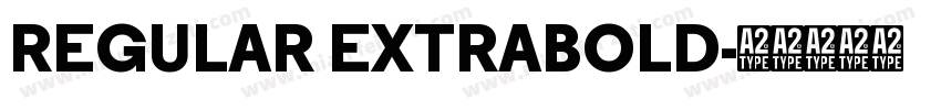 REGULAR EXTRABOLD字体转换